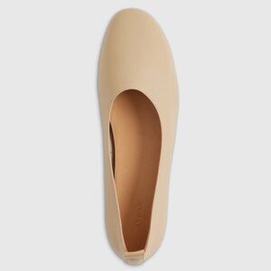 Quince Italian Leather Glove Ballet Flat in Almond